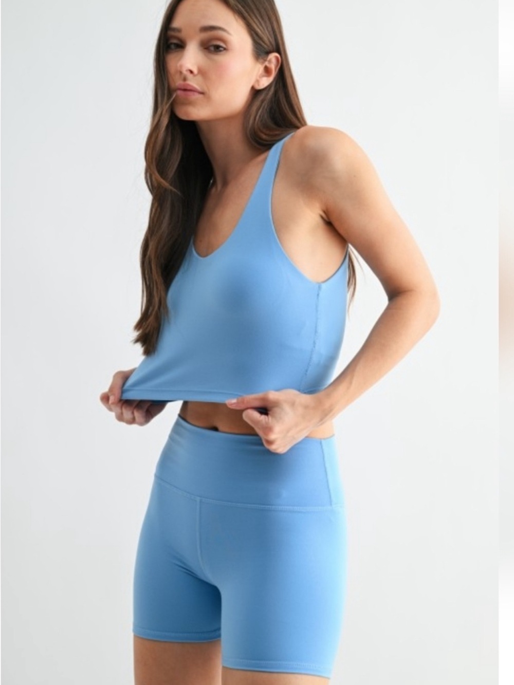 🆕🍓Mono B Sky Blue Athletic Tank